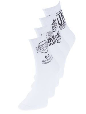 Памучни чорапи Trendyol бяло