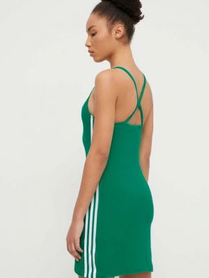 Sukienka mini dopasowana Adidas Originals zielona