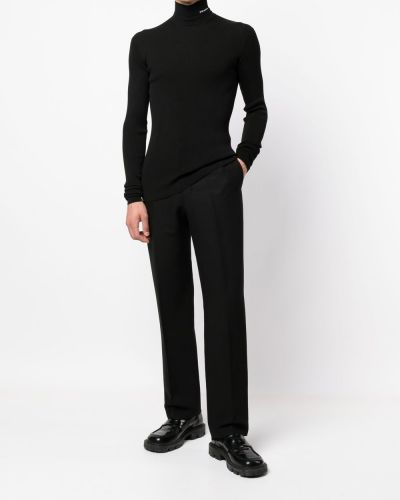 Slim fit pullover aus baumwoll Prada schwarz
