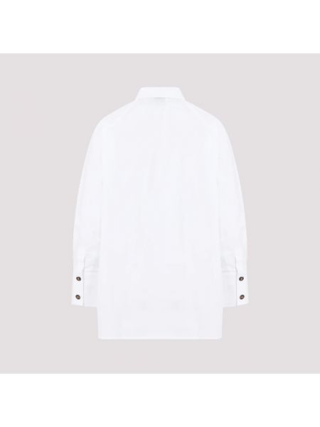 Camisa oversized Ganni blanco