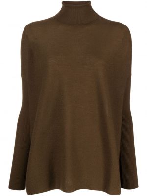 Sweter z kaszmiru Gentry Portofino brązowy