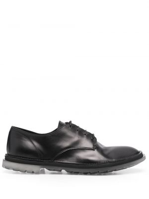 Кружевные туфли на шнуровке Premiata, черные