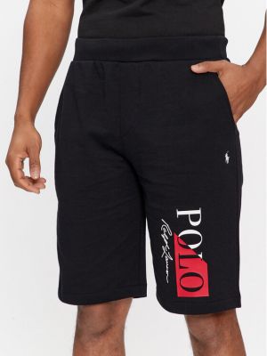 Priliehavé športové šortky Polo Ralph Lauren čierna