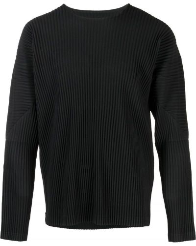 Pullover mit rundem ausschnitt Homme Plissé Issey Miyake schwarz