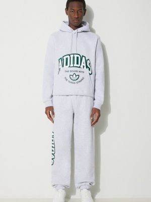 Hoodie s kapuljačom Adidas Originals siva