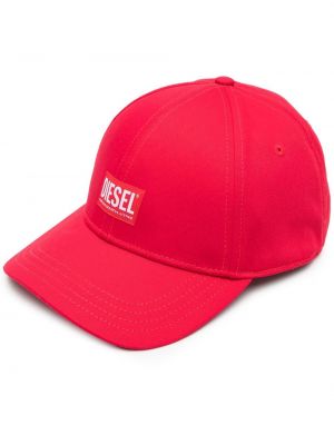 Cappello con visiera Diesel rosso