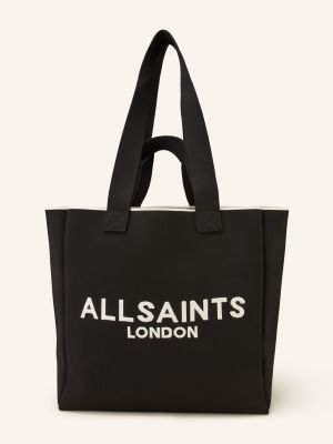 Shopper kabelka Allsaints černá