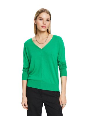 Пуловер Esprit зелено