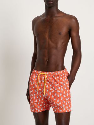 Pantalones cortos con estampado Mc2 Saint Barth naranja