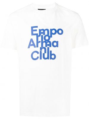 Тениска с принт Emporio Armani