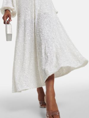 Μίντι φόρεμα Rotate Birger Christensen λευκό