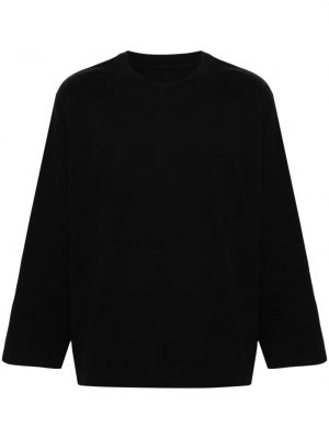 Tričko s dlhými rukávmi Mm6 Maison Margiela čierna