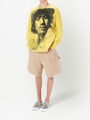 Pull col rond Jw Anderson jaune