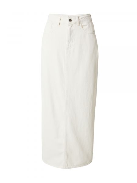 Džínsová sukňa Vero Moda biela