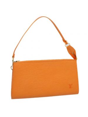 Torba skórzana Louis Vuitton Vintage pomarańczowa