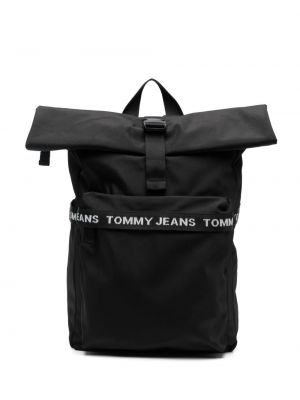 Hátizsák nyomtatás Tommy Jeans fekete