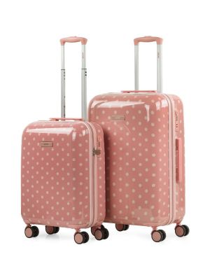 Pöttyös bőrönd Skpat rózsaszín