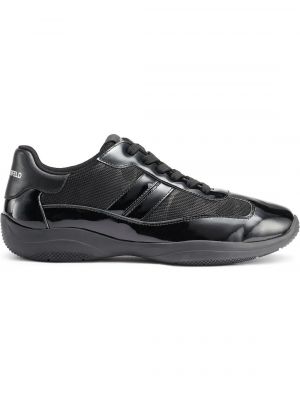 Лаковые кроссовки Karl Lagerfeld Paris черные