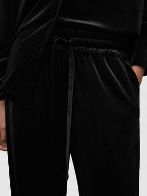Pantaloni cu talie înaltă Allsaints negru