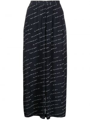 Svilene hlače s potiskom Rosetta Getty