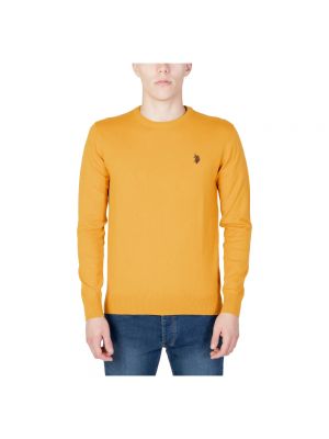 Sweter z okrągłym dekoltem U.s Polo Assn. żółty