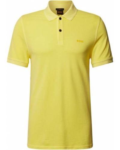 T-shirt z printem Boss Casualwear, żółty