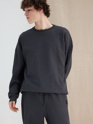 Oversize džemperis bez kapuces Trendyol