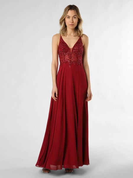 Czerwona sukienka wieczorowa Luxuar Fashion