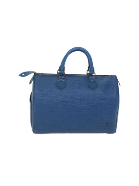 Torba skórzana Louis Vuitton Vintage niebieska