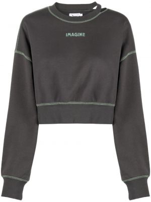 Sweatshirt mit stickerei Izzue grau