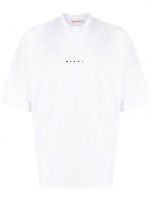 T-shirt en coton à imprimé Marni