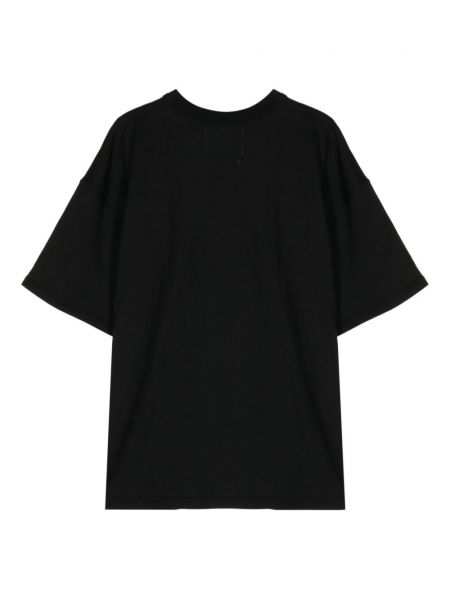T-shirt en coton à imprimé Yoshiokubo noir
