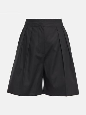 Pantalones cortos de algodón Max Mara negro