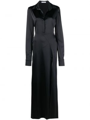 Φλοράλ μάξι φόρεμα Mach & Mach μαύρο