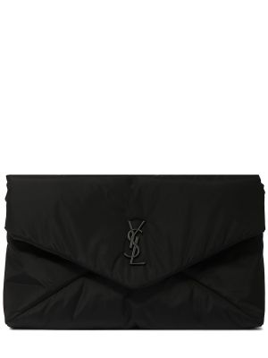 Najlonska torbica Saint Laurent crna