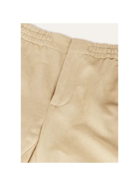 Pantalones rectos con bolsillos Loro Piana beige