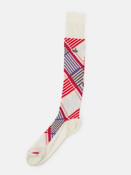 Клетчатые носки Vivienne Westwood белые