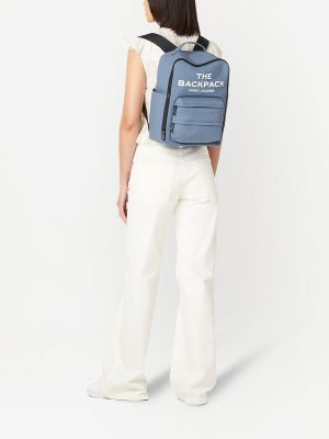Plecak z nadrukiem Marc Jacobs niebieski