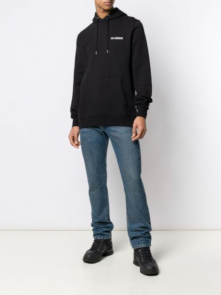 Siuvinėtas džemperis su gobtuvu Han Kjøbenhavn juoda