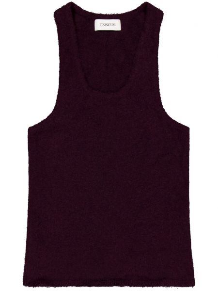 Strikket tanktop Laneus rød