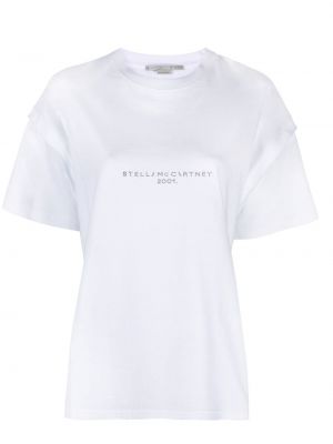 Koszulka z cekinami Stella Mccartney biała