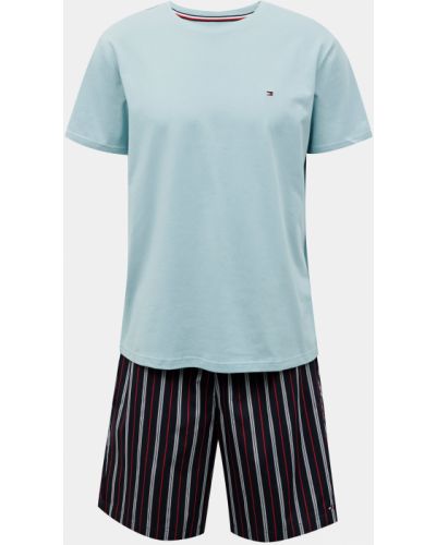 Pruhované pyžamo Tommy Hilfiger modrá