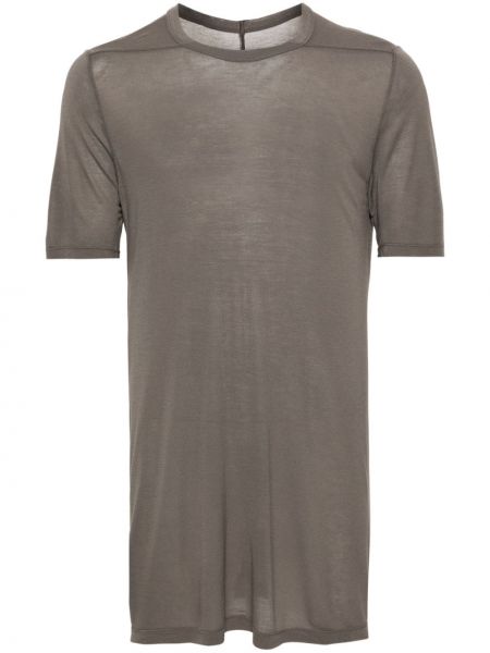 T-shirt mit rundem ausschnitt Rick Owens grau