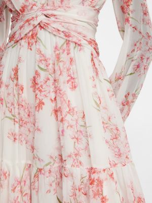 Kvetinové hodvábne dlouhé šaty Giambattista Valli