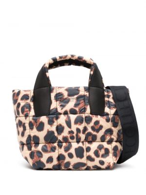 Shopper handtasche mit print mit leopardenmuster Veecollective