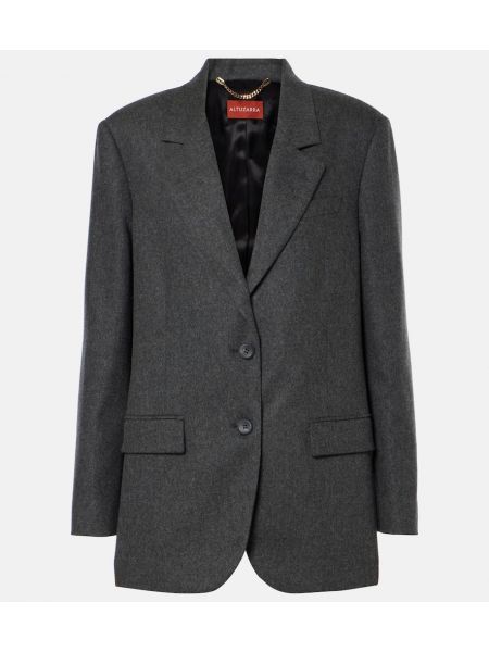 Ull blazer Altuzarra grå