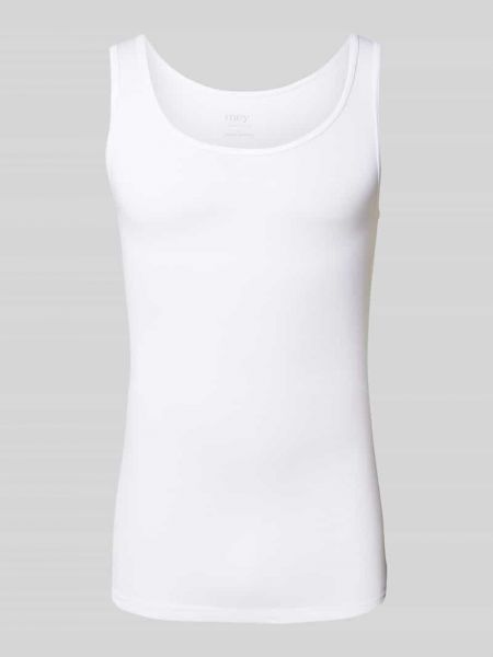 Koszulka w jednolitym kolorze Mey biała