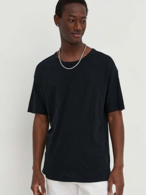 Pamut póló American Vintage fekete