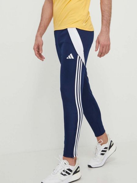 Спортивные штаны с аппликацией Adidas Performance синие