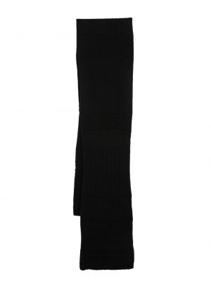 Echarpe à rayures en tricot Barrie noir